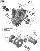 Couvercle PDM Et Magnéto - 130-155 Modèle Sans Suspension