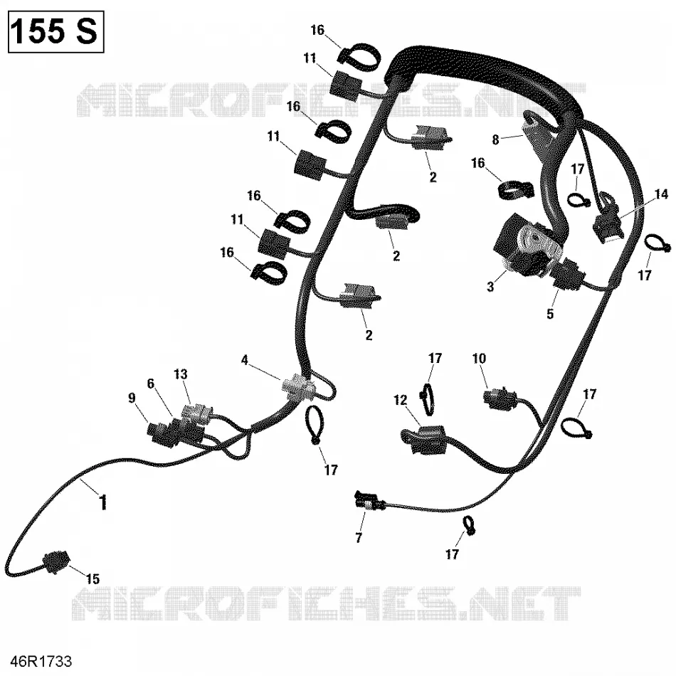Câblage Moteur - 155 Modèle Avec Suspension