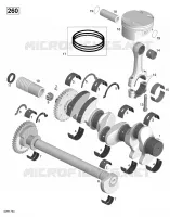Vilebrequin, Pistons Et Arbre De Balancement - 260