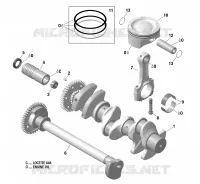 Vilebrequin, Pistons Et Arbre De Balancement
