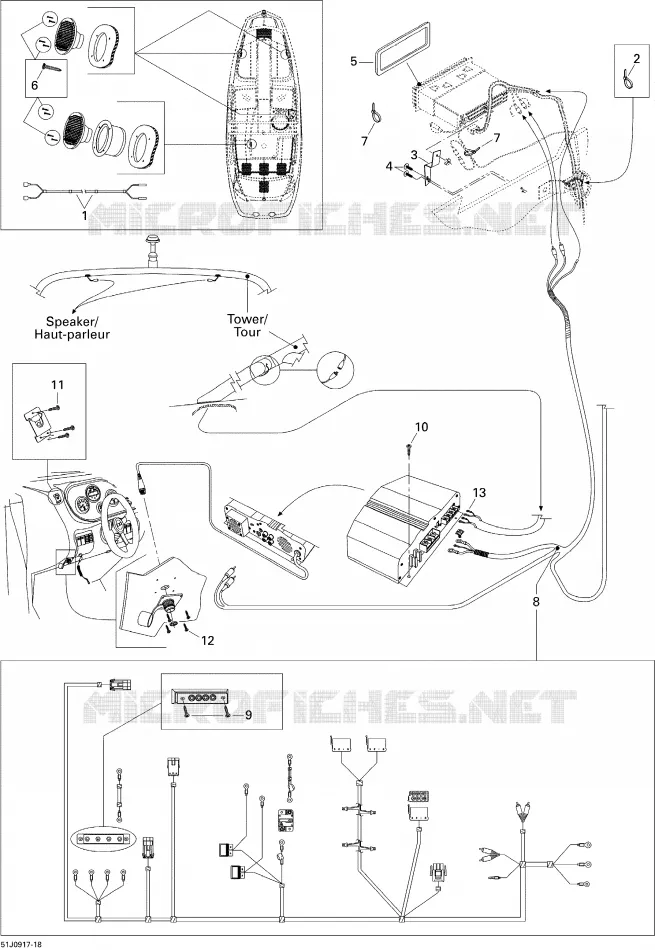 Amplificateur Et Haut-Parleur De Tour
