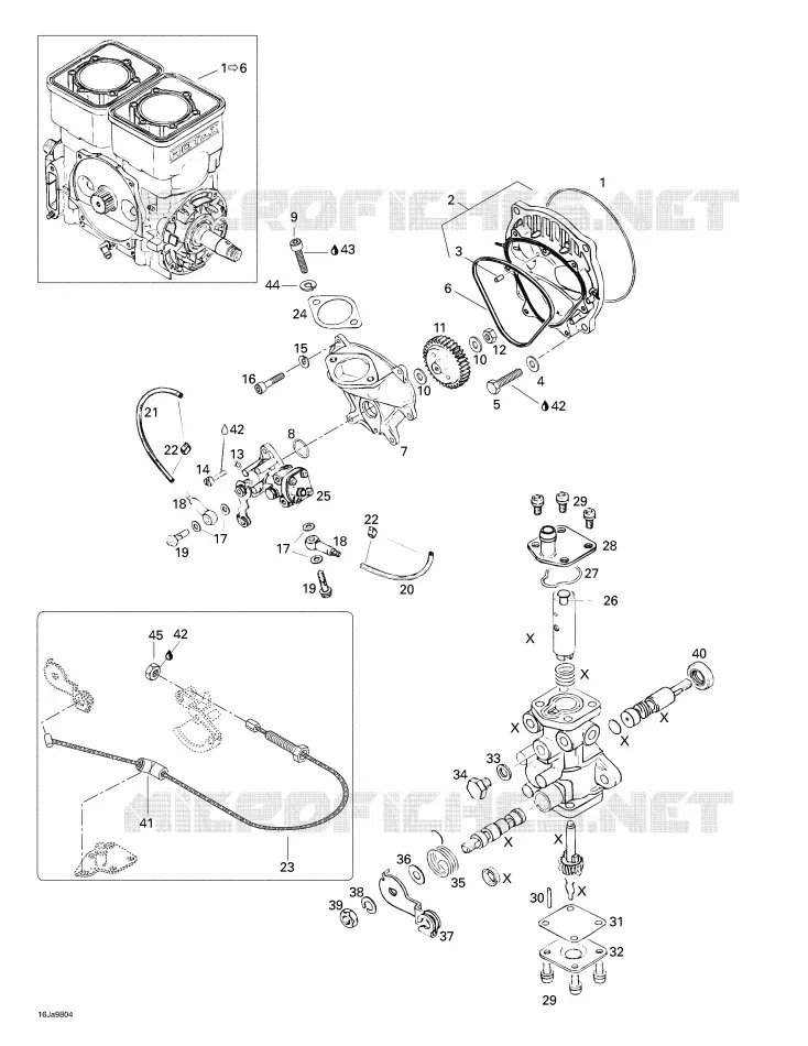 Pompe Injection Huile, Valve Rotative