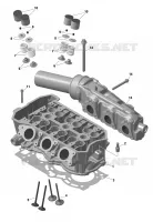 Rotax - Culasse Et Collecteur Échappement / Fabriqué à partir du 6 Nov 2020