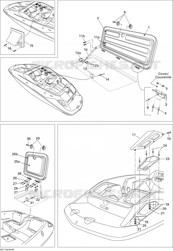 Couvercle Central Et Accessoires