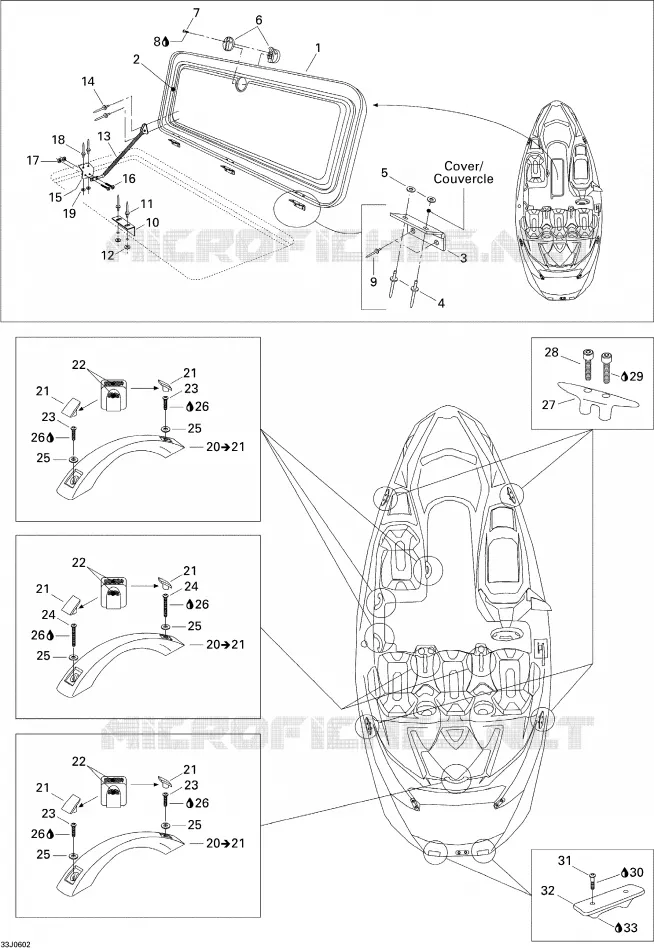 Couvercle Central Et Accessoires