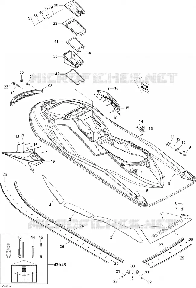 Carrosserie, Vue Arrière