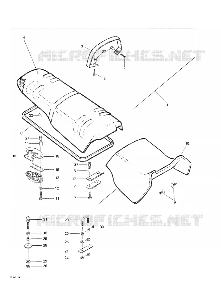 Siège Et Couvercle Du Moteur