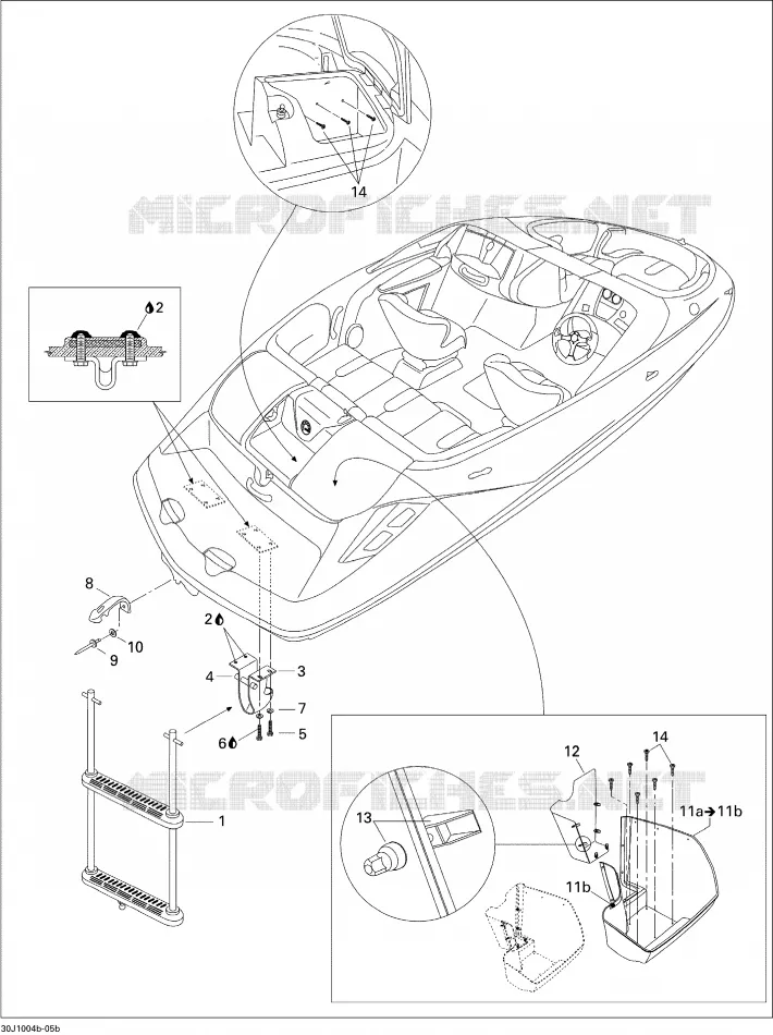 Coque Inférieure Et Échelle