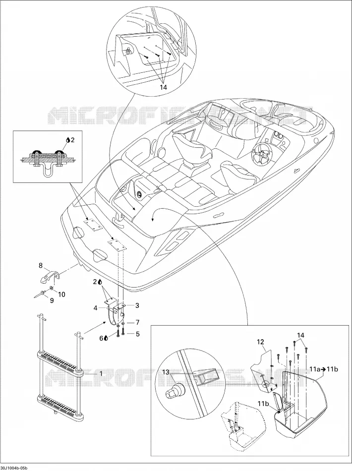 Coque Inférieure Et Échelle
