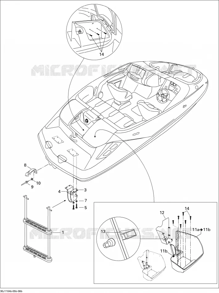 Coque Inférieure Et Échelle