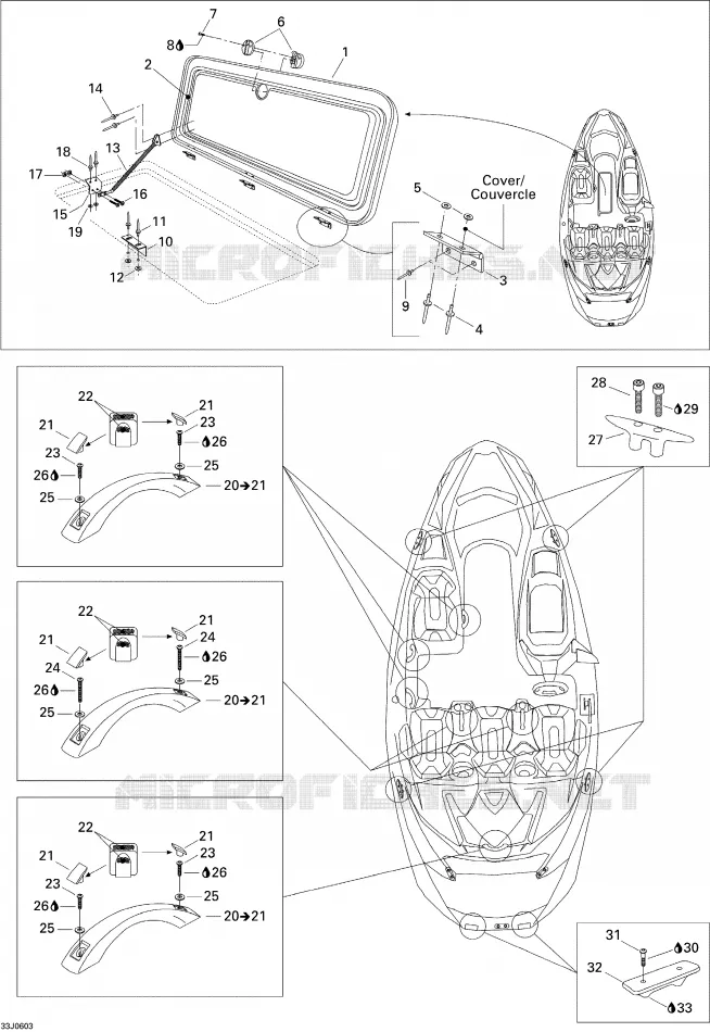 Couvercle Central Et Accessoires