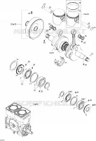 Vilebrequin, Pistons