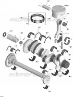 Vilebrequin, Pistons Et Arbre De Balancement