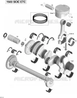 Vilebrequin, Pistons Et Arbre De Balancement