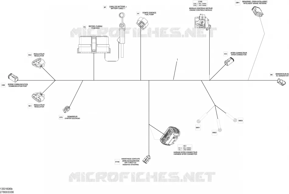 Câblage Électrique - Harnais Principal - 278003336 (se référer au système électrique pour modèle)
