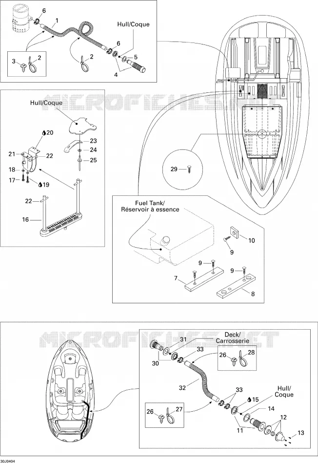 Coque Inférieur Et Échelle