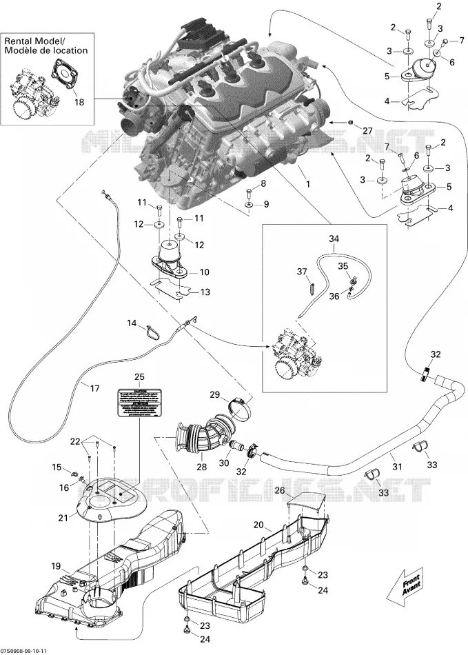 Engine And Air Intake Silencer