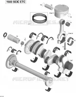 Vilebrequin, Pistons Et Arbre De Balancement