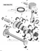 Vilebrequin, Pistons Et Arbre De Balancement