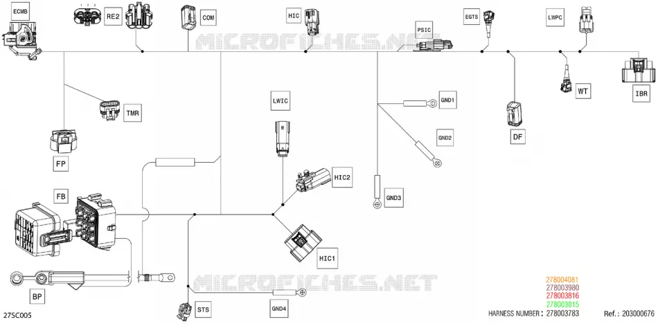 02- 0 - MAIN HARNESS - 278003815