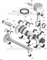 Vilebrequin, Pistons Et Arbre De Balancement