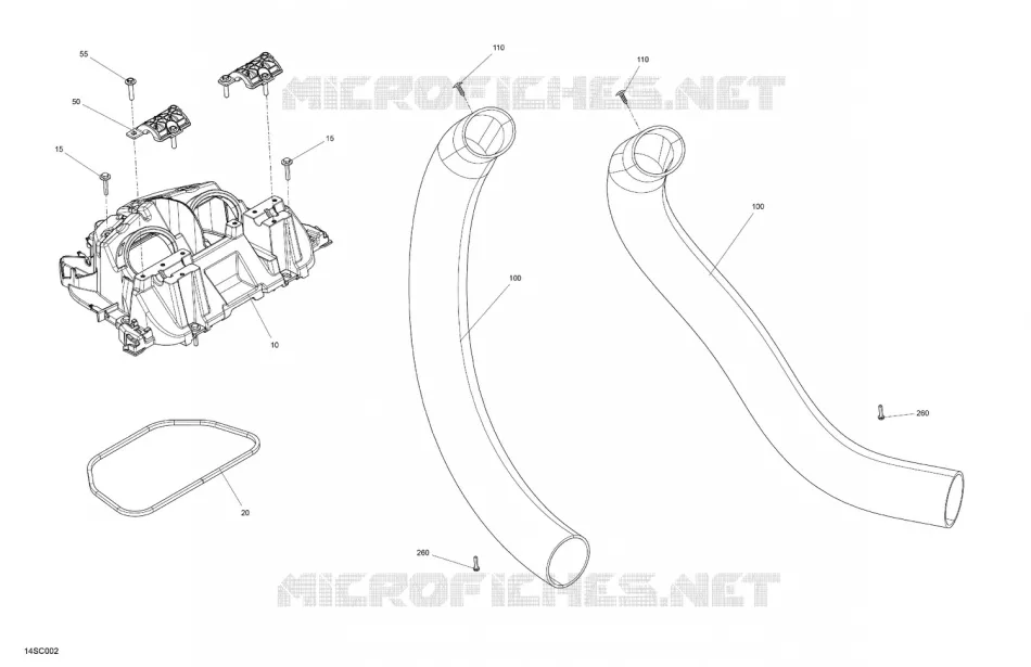 DUCT SUPPORT - FLEXIBLE HOSE