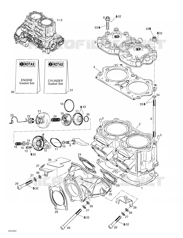 Cylinder, Exhaust Manifold