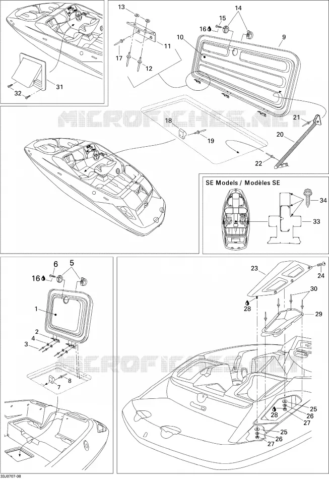 Couvercle Central Et Accessoires
