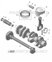 Vilebrequin, Pistons Et Arbre De Balancement