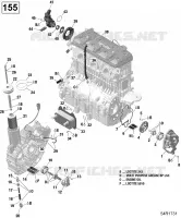Lubrification Du Moteur - 130-155 Modèle Sans Suspension
