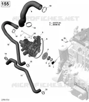 Refroidissement Moteur - 130-155 Modèle Sans Suspension