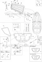 Compartiment moteur et couvercle central