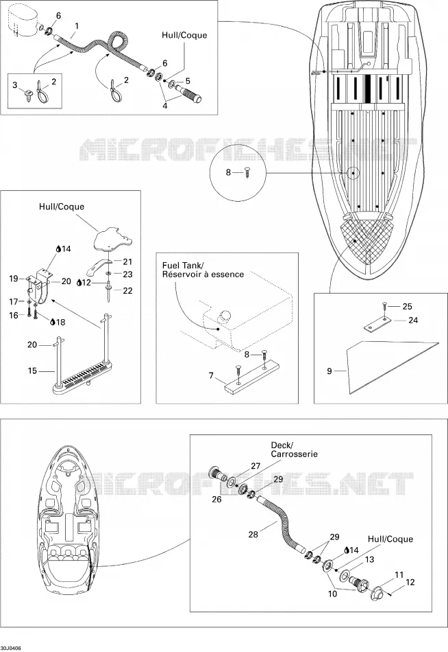 Coque Inférieure et Échelle