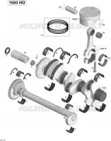 Vilebrequin, Pistons Et Arbre De Balancement