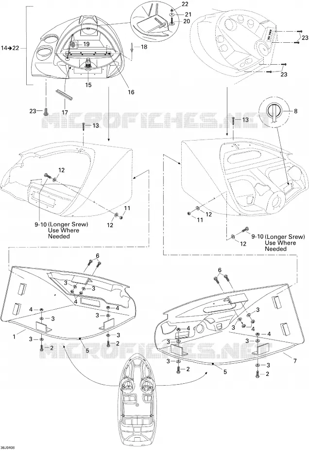 Console Avant et Boîte à Gants