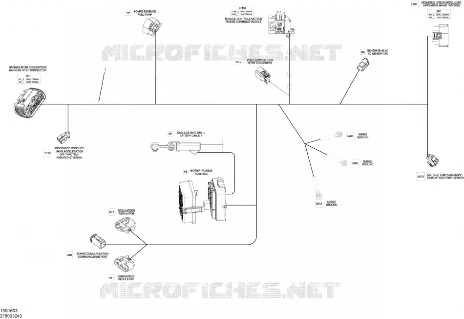 Electrical Harness - Main Harness - 278003243 (Refer to Electrical System for Model)