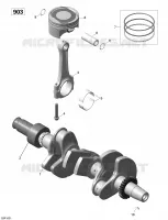 Vilebrequin et Pistons - 900-900 HO ACE