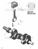 Vilebrequin et Pistons - 900-900 HO ACE