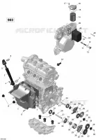 Lubrification du Moteur - 900-900 HO ACE