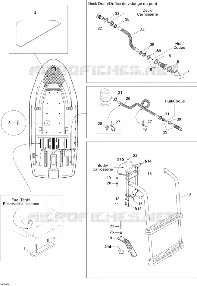 Coque Inférieure Et Échelle