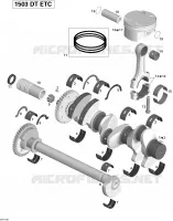 Vilebrequin, Pistons Et Arbre De Balancement