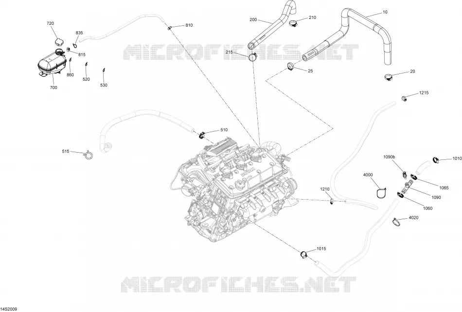 Système Refroidissement Sea-Doo Motomarines Sea-Doo FISH PRO 170 2020 FISH PRO 170  FISH PRO 170