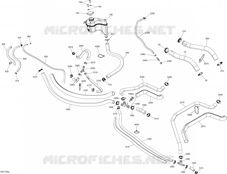 Système Refroidissement - 230 Sea-Doo Motomarines Sea-Doo GTX 2017 GTX  GTX