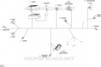 Câblage Électrique   Harnais Principal   278003317 (se référer au système électrique pour modèle) pour Sea-Doo RXP de 2016
