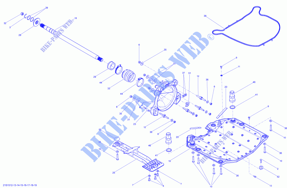 Propulsion _21S1513 pour Sea-Doo GTI 130 de 2015