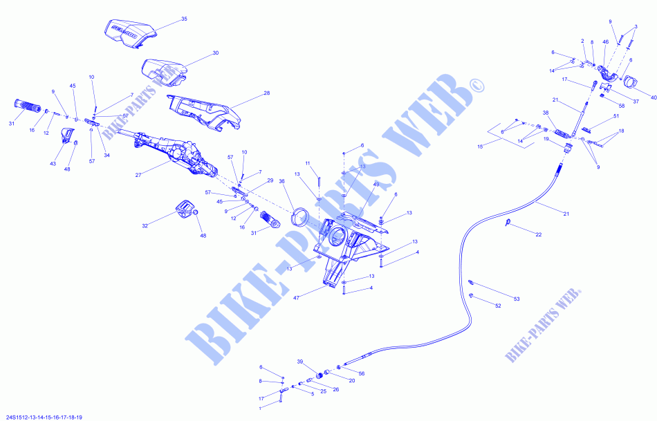 Direction _24S1514 pour Sea-Doo GTI SE 130 de 2015