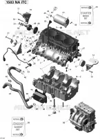 Bloc Moteur _01R1529  GTI LIMITED 155 seadoo-motomarine 2015 GTI LIMITED 155 img_4