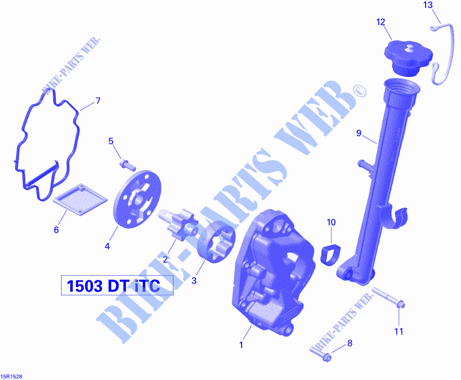 Séparateur Huile _15R1528 pour Sea-Doo GTS 130 & LOCATION de 2015