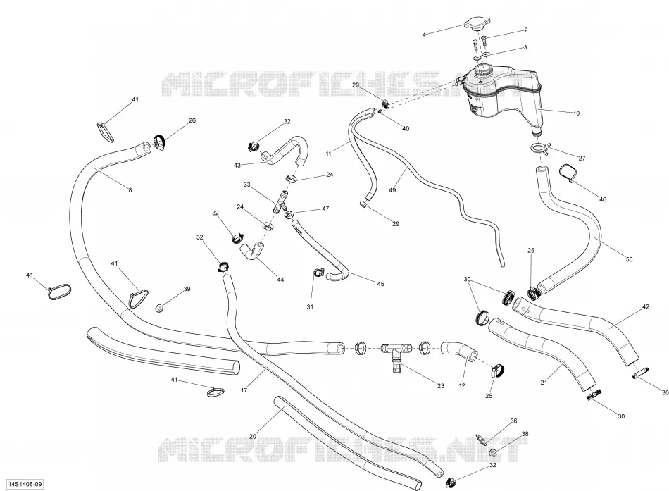Système Refroidissement _14S1409 Sea-Doo Motomarines Sea-Doo WAKE PRO 215 2014 WAKE PRO 215  WAKE PRO 215