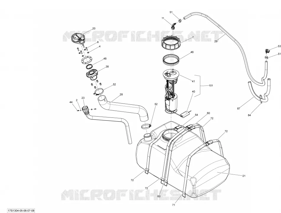 Système Alimentation Sea-Doo Motomarines Sea-Doo RXT 260 & RS 2013 RXT 260 & RS  RXT 260 & RS